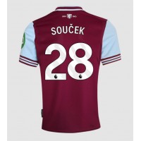 Camiseta West Ham United Tomas Soucek #28 Primera Equipación Replica 2024-25 mangas cortas